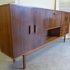 Prachtige Vintage Palissander Highboard Kast thumbnail 6