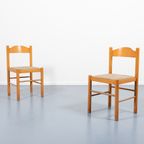 Italian Modern Architectural Pair Of Chairs / Eetkamerstoel, 1960’s thumbnail 2