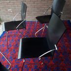 Set 4 Eetkamerstoelen Stapelbaar Houten Stoelen Design thumbnail 7