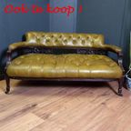 Vintage Leren Chesterfield Clubfauteuil In Barokstijl thumbnail 20