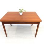 Xl Vintage Eettafel Tafel Jaren 60 Hout Uitschuiftafel thumbnail 6