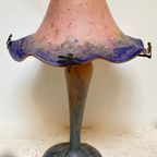 2delige Glazen Tafellamp, Gesigneerd Verre Francais - Reliving thumbnail 8