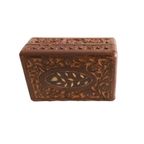 Vintage Houten Doosje Met Ingelegde Takken, Jaren, India '60 thumbnail 2