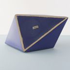 Blue Graphic Shaped Vase, Dirk Romijn thumbnail 4