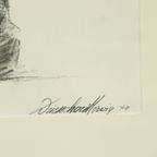 Grote Houtskool Tekening Pleitende Advocaat Kunst Driesschaert 1974 thumbnail 9