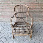 Bruine Bamboe Fauteuil Tuinstoel thumbnail 3