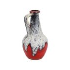 Rode Fat Lava Design Vaas Bay Keramik West Germany Aardewerk 67-30 thumbnail 8