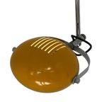 Herda - Space Age Wall Lamp - Yellow Shade, Black Base And Chromed Upright (rare Model) thumbnail 4