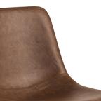 Sallinge Barkruk - Set Van 2 - Cognac Met Zwart Metalen Frame thumbnail 9