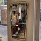 Vintage Spiegel Wandspiegel Mirror Goud Zwart Messing thumbnail 16