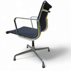 Ea 107 / 108 Alu- S / Eames / Vitra Office Chair / Black Hupsak Fabric / Chrome Frame thumbnail 15