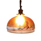 Antieke Glazen Hanglamp thumbnail 2