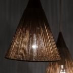 Deense Teak Hanglamp Met Touw 61859 thumbnail 5