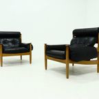 Pair Of Scandinavian Lounge Chairs By Eric Merthen For Ire Möbler 1960s thumbnail 15