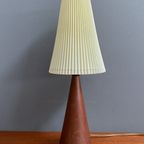 Teak Conic Table Lamp 1960S Denmark thumbnail 3