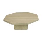 Vintage Achthoekige Travertin Salontafel Jaren 70 Design Italiaans thumbnail 9