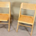 Set Van 2 Vintage Houten Klapstoelen, Ikea thumbnail 10