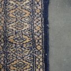 Leuk Vintage Oosters Vloerkleed In Voornamelijk Blauw Tinten 130x78cm thumbnail 6