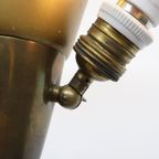 Vintage Vloerlamp Jaren 50 Notenhout Messing thumbnail 11