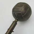 Oude Vintage Voetbal Vaandel Stok, Football Memorabilia thumbnail 6