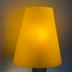 Jaren 90 Ikea Bedlamp / Tafellamp Met Geel Glazen Kapje thumbnail 6