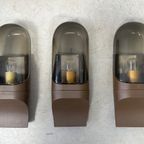 3x Vintage ‘smoked Glass’ Muurlamp – Hans Popp thumbnail 4
