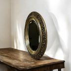 Vintage Ovalen 'gouden' Spiegel thumbnail 3