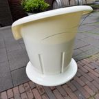 IKEA Poptorp Stoel Wit Met Zwart Kussen thumbnail 17