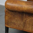 Comfortabele Schapenleren Oorfauteuil Met Een Prachtige Vintage Uitstraling thumbnail 15