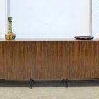 Prachtige Vintage Palissander Lowboard Dressoir 249 Cm thumbnail 7