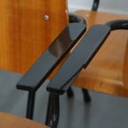 Set Van 8 Vintage Jaren ’60 Dutch Design Marko School/kantine/eetkamerstoelen Met Armleuningen thumbnail 5
