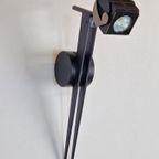 Postmodern Debsch Aster Wandlamp Metaal Spot Italy Zwart ´90 thumbnail 13