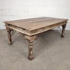 Grote Antieke Indische Tafel thumbnail 9