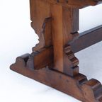 Antieke Vintage Mid-century Brutalist Eettafel thumbnail 4
