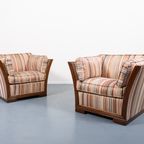 Pair Of Italian Design Lounge Chairs / Fauteuil From 1980’s thumbnail 2