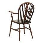 Antieke Houten Windsor Stoel Beuk Olm Wheel Back Chair 19De Eeuw thumbnail 8