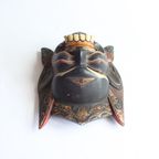 Polychrome Barong Dance Mask From Bali Indonesia. thumbnail 9