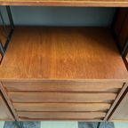 Free Standing Wall Unit Teak 1960s thumbnail 9