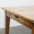 Zeer Grote En Karaktervolle Antieke Eikenhouten Xxl Eettafel Voor 8 Tot 10 Personen thumbnail 11