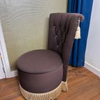 Vintage Fauteuil Met Franjes, Crapaud, Boudoir Fauteuil 70’S thumbnail 4