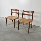 Vintage Deense Stoelen, Niels Møller Model 84 thumbnail 4