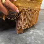 Vintage Eenzit / Zetel / Fauteuil Met Franjes thumbnail 6