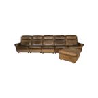 Vintage Leather Sofa With Matching Chair And Ottoman thumbnail 2
