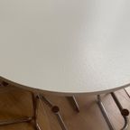 Witte Ronde Tafel - 120cm Diameter - Vintage Pastoe thumbnail 4