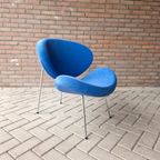 Retro Fauteuil Design Stoel Blauwe Fauteuil thumbnail 3