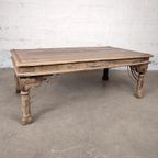Grote Antieke Indische Tafel thumbnail 3