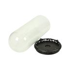 Grote Antieke Stolp Globe Mondgeblazen Aziatische Houten Basis thumbnail 3