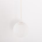 Large Opaline Glass Raak Amsterdam Globe Pendant thumbnail 4