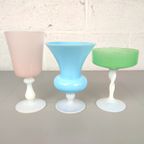 3 Opaline Pastelkleurige Vazen thumbnail 8