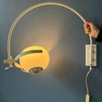 Mid Century Witte Space Age Mushroom Boog Wandlamp thumbnail 4